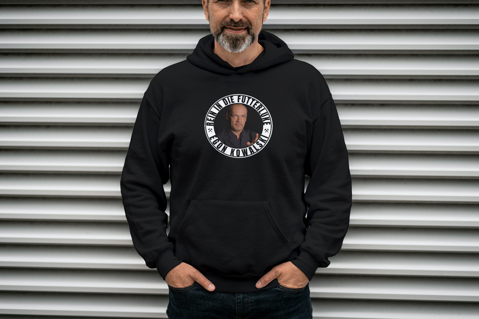 Hoddie Rein in die Futterluke Patch Kowalski´s / DillmannTextildesign